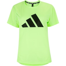 Camiseta Feminina adidas Manga Curta Run It