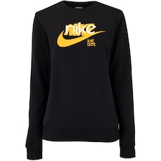 Blusão Feminino Nike sem Capuz Sportswear Club FLC FT GX Crew