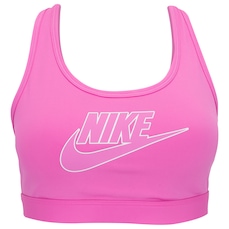 Top Fitness com Bojo Nike Média Sustentação Swoosh Futura BRA Adulto