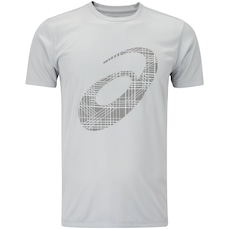 Camiseta Masculina ASICS Manga Curta Anti Odor Estampa Treino