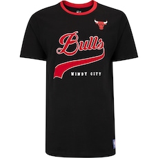 Camiseta do Chicago Bulls NBA Masculina Floco Team