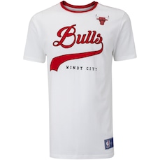 Camiseta do Chicago Bulls NBA Masculina Floco Team