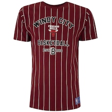 Camiseta do Chicago Bulls NBA Masculina White Stripes