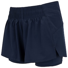 Short Feminino Oxer Duplo Vivos com Bermuda Interna e Bolsos