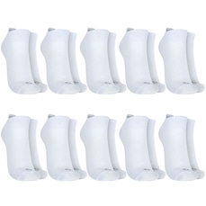 Kit 10 Pares de Meias Respirável Invisível Tamanho 39-44 Oxer Adulto