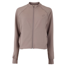 Jaqueta Feminina ASICS Malha Rib Bolso Seguro