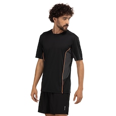 Camiseta Masculina Oxer Manga Curta Recorte com Vivo