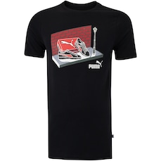 Camiseta Masculina Puma Manga Curta Graphics Sneaker Box Tee