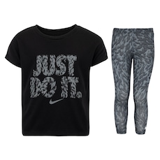 Conjunto Infantil Nike Veneer Set Camiseta + Legging