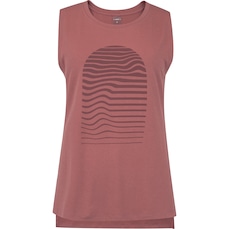 Camiseta Regata Feminina Oxer Alongada Estampada