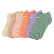 Kit de Meia Infantil Nike Cano Curto Metallic Swoosh 6 Pares