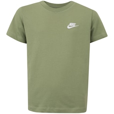 Camiseta Juvenil Nike Manga Curta Sportswear Embroidered Future