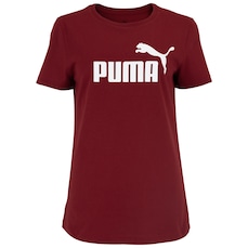 Camiseta Feminina Puma Manga Curta ESS Tee Logo