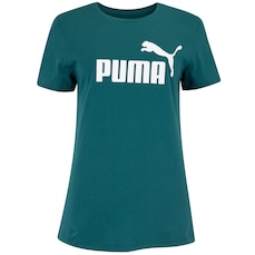 Camiseta Feminina Puma Manga Curta ESS Tee Logo