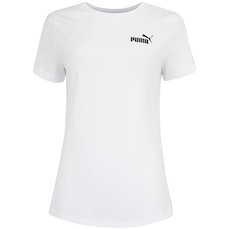 Camiseta Feminina Puma Manga Curta Essentials Small Logo Tee