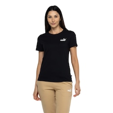 Camiseta Feminina Puma Manga Curta Essentials Small Logo Tee