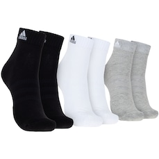 Kit de Meia adidas Cano Baixo 3 Pares Adulto
