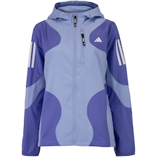 Jaqueta Corta-Vento Feminina adidas com Capuz Own the Run Base