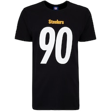 Camiseta do Pittsburgh Steelers NFL Masculina Player Watt NF019