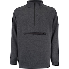 Blusão Masculino Oxer Half-Zipper Bolso Seguro