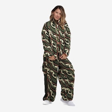 Jaqueta Puffer Feminina Farm Nylon Forrada Lenço Tucano Gráfico
