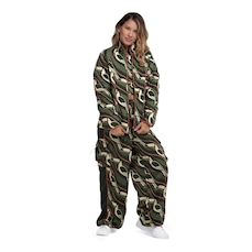 Jaqueta Puffer Feminina Farm Nylon Forrada Lenço Tucano Gráfico