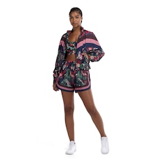 Jaqueta Feminina Farm Voo Passáros Nylon Forrada