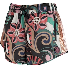 Short Farm Nylon Floresta Cor Bolso Selado Feminino