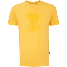 Camiseta do Golden State Warriors NBA Masculina Wet Logo N0154