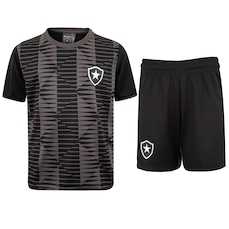 Kit de Uniforme do Botafogo Infantil Braziline Mini Craque Camiseta + Calção