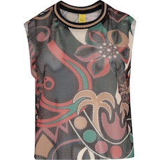Blusa Cropped Feminina Farm Tela Floresta de Cor