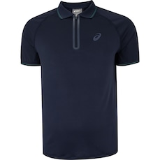 Camisa Polo Masculina ASICS Zíper Selado