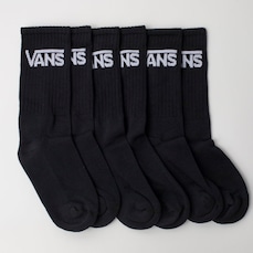 Meias Cano Alto Vans Classic Crew com 3 Pares