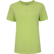 Camiseta Feminina ASICS Manga Curta Malha Spiral