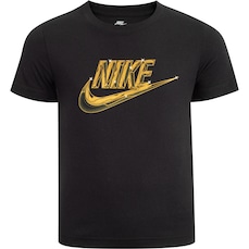 Camiseta Infantil Nike Manga Curta Futura Metallic