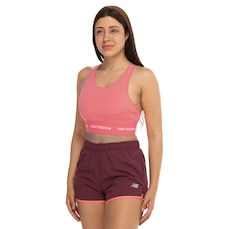 Top Fitness com Bojo Removível New Balance Média Sustentação Sport Essentials Active