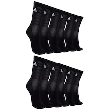 Kit de Meias Cano Alto adidas com 6 Pares Tamanho 38 ao 40