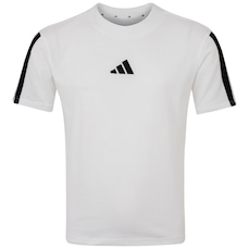 Camiseta Infantil adidas Manga Curta 3 Stripes