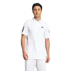 Camisa Polo Masculina adidas Club 3 Listras