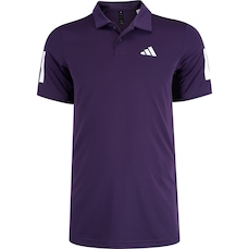 Camisa Polo Masculina adidas Club 3 Listras