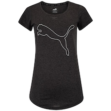 Camiseta Feminina Puma Performance Heather Cat Tee