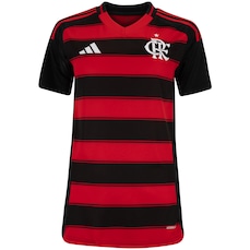 Camisa do Flamengo I 25/26 adidas Feminina Torcedora