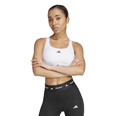 Top Fitness com Bojo Removível adidas Techfit Média Sustentação Adulto