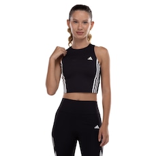 Blusa Regata Feminina adidas Own The Run 3 Listras