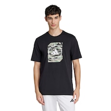 Camiseta Masculina adidas Manga Curta Grafica Camo