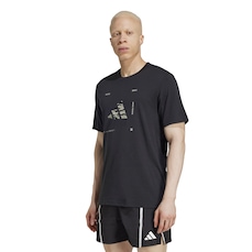 Camiseta Masculina adidas Manga Curta Logo Gráfica