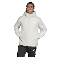 Jaqueta Masculina adidas com Capuz Isolamento Essentials Três Listras