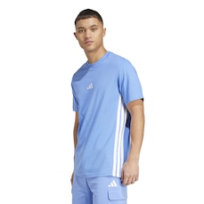 Camiseta Masculina adidas Manga Curta 3 Stripes