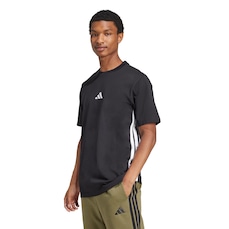 Camiseta Masculina adidas Manga Curta 3 Stripes