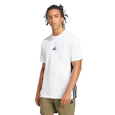 Camiseta Masculina adidas Manga Curta 3 Stripes